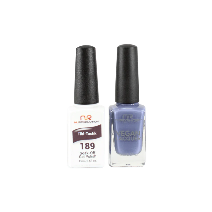 NuRevolution Gel Polish + Nail Lacquer, 189, Tiki-Tastic, 0.5oz