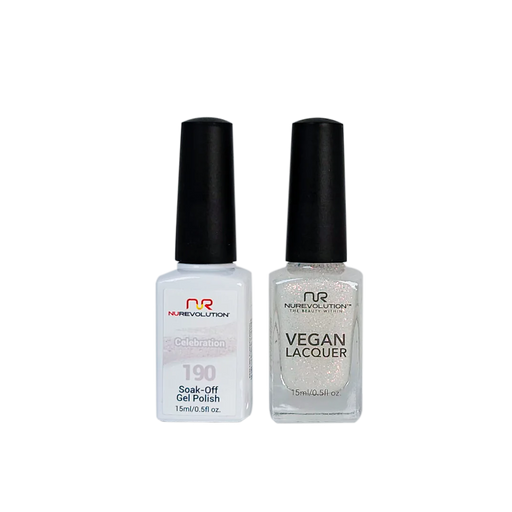 NuRevolution Gel Polish + Nail Lacquer, 190, Celebration, 0.5oz