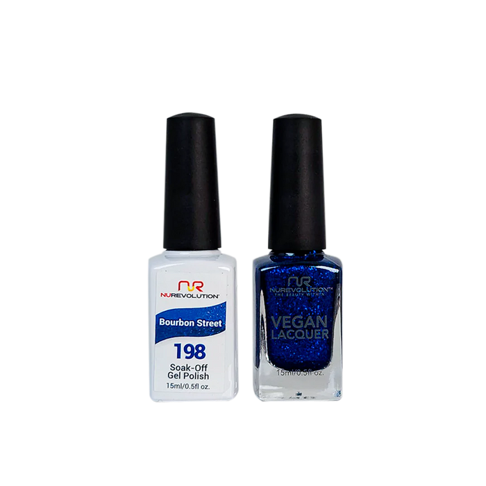 NuRevolution Gel Polish + Nail Lacquer, 198, Bourbon Street, 0.5oz