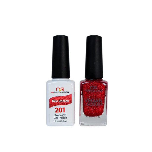 NuRevolution Gel Polish + Nail Lacquer, 201, New Orleans, 0.5oz