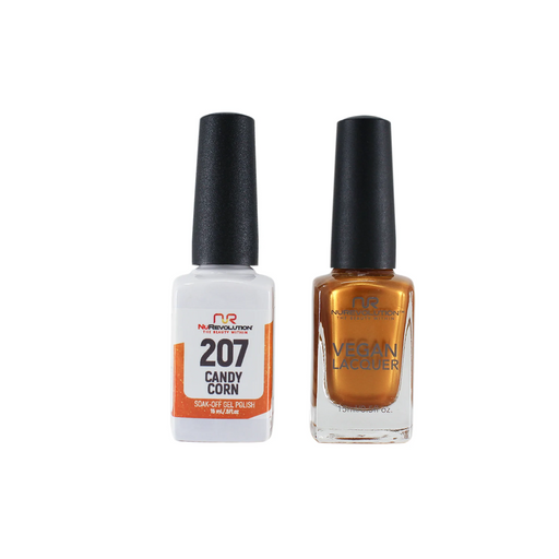 NuRevolution Gel Polish + Nail Lacquer, 207, Candy Corn, 0.5oz