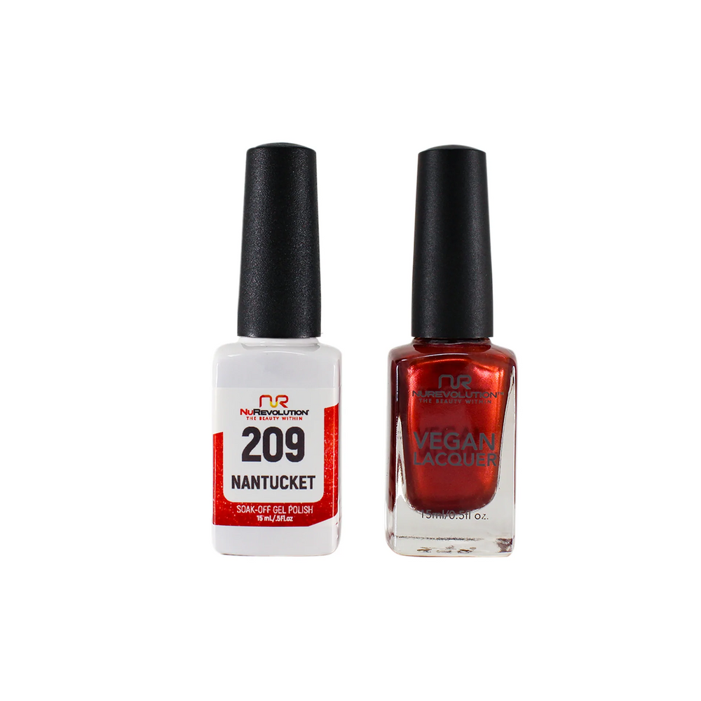 NuRevolution Gel Polish + Nail Lacquer, 209, Nantucket, 0.5oz
