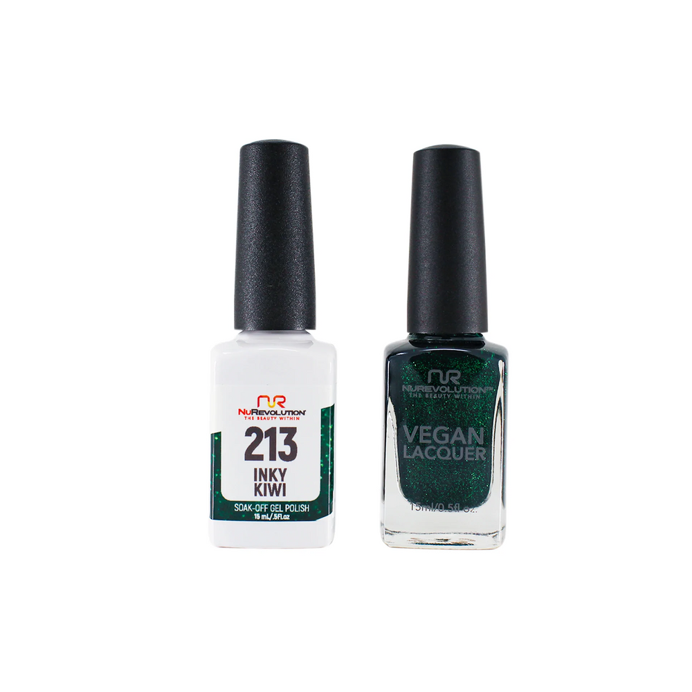 NuRevolution Gel Polish + Nail Lacquer, 213, Nocturne, 0.5oz