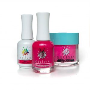 Gelivia 3in1 Dipping Powder + Gel Polish + Nail Lacquer, 801, Pretty in Pink, OK0916MN