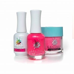 Gelivia 3in1 Dipping Powder + Gel Polish + Nail Lacquer, 875, Pink Alegria, OK0916MN