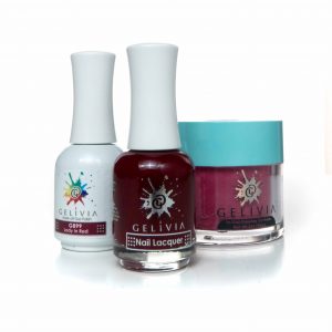 Gelivia 3in1 Dipping Powder + Gel Polish + Nail Lacquer, 899, Lady in Red, OK0916MN