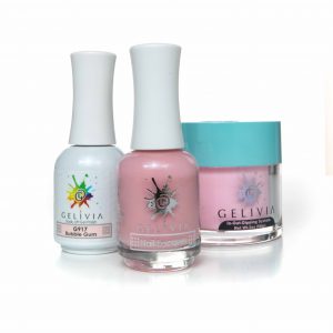 Gelivia 3in1 Dipping Powder + Gel Polish + Nail Lacquer, 917, Bubble Gum OK0916MN