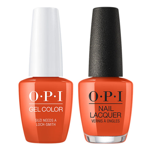OPI GelColor And Nail Lacquer, Scotland Fall 2019 Collection, U14, Suzi Needs A Loch-Smith, 0.5oz OK0613VD