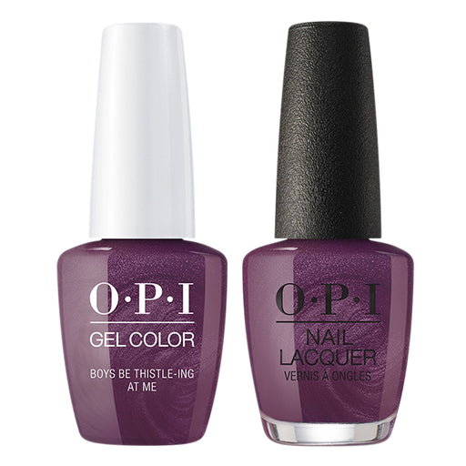 OPI GelColor And Nail Lacquer, Scotland Fall 2019 Collection, U17, Boys Be Thistle-Ing At Me, 0.5oz OK0613VD