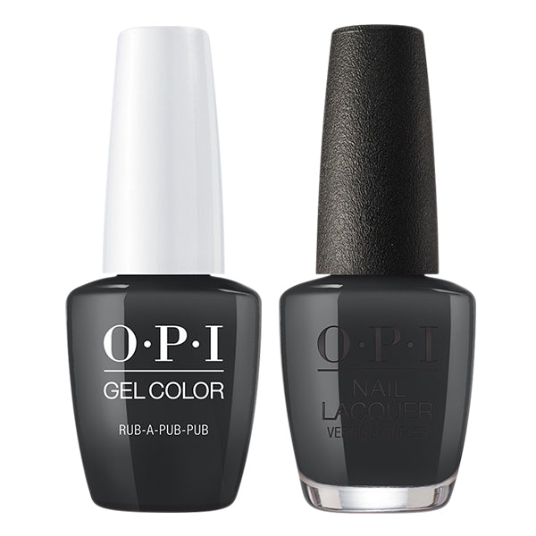 OPI GelColor And Nail Lacquer, Scotland Fall 2019 Collection, U18, Rub-A-Pub-Pub, 0.5oz OK0613VD