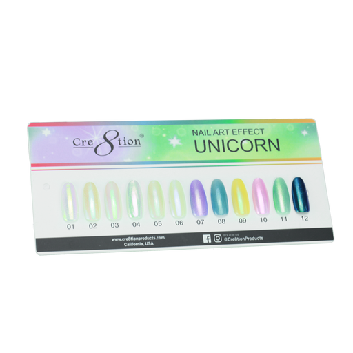 Cre8tion Nail Art Unicorn Effect, Counter Foam Display Color Chart