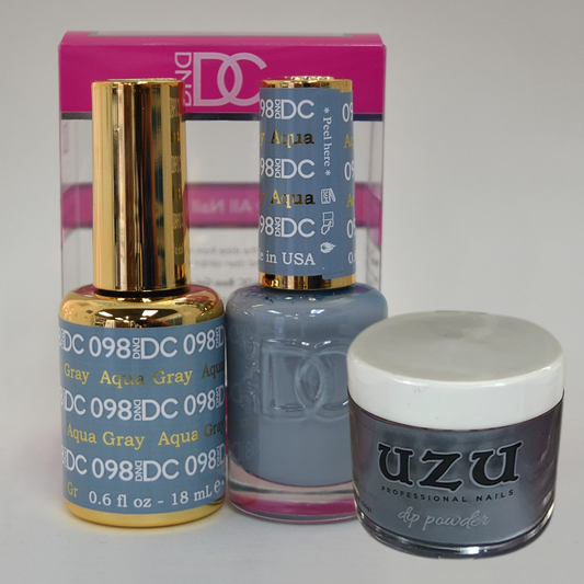 Uzu 3in1 Dipping Powder + Gel Polish + Nail Lacquer (Matching DC Duo Gel), Color List note, 000