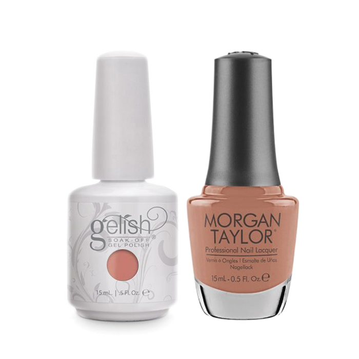 Gelish Gel Polish & Morgan Taylor Nail Lacquer, Up In The Air-heart  , 0.5oz, 1100067 + 50226