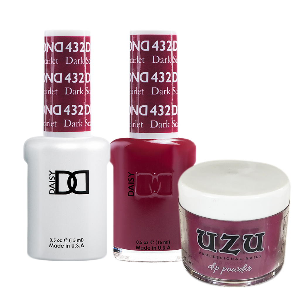 Uzu 3in1 Dipping Powder + Gel Polish + Nail Lacquer (Matching DND Duo Gel), 2oz, Color List note, 000