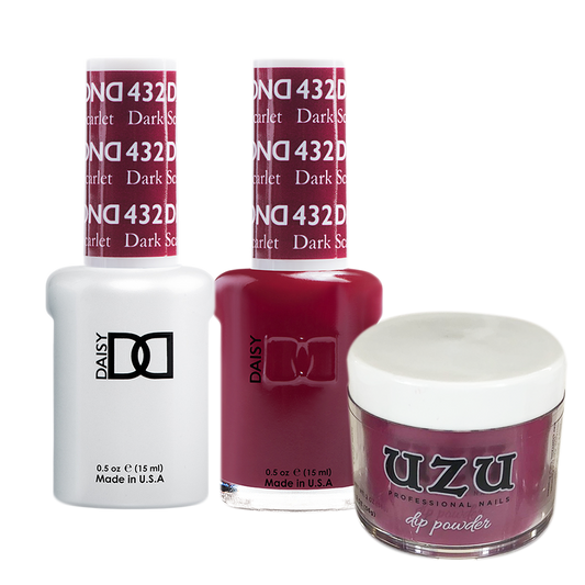 Uzu 3in1 Dipping Powder + Gel Polish + Nail Lacquer (Matching DND Duo Gel), 2oz, Color List note, 000