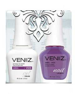 V025 - Veniiz Gel Polish + Nail Lacquer, Lotus, 0.5oz