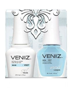 V027 - Veniiz Gel Polish + Nail Lacquer, Hush, 0.5oz