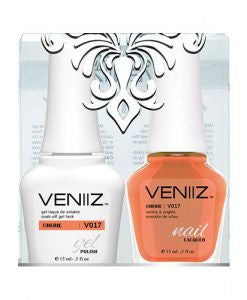 V017 - Veniiz Gel Polish + Nail Lacquer, Cherie, 0.5oz