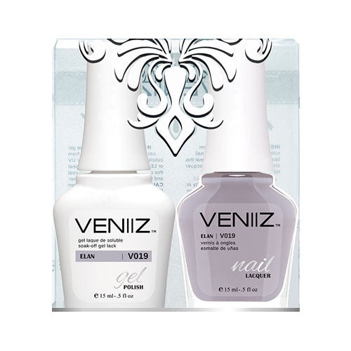 V019 - Veniiz Gel Polish + Nail Lacquer, Elan, 0.5oz