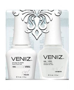 V001 - Veniiz Gel Polish + Nail Lacquer, Veil, 0.5oz