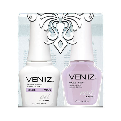 V020 - Veniiz Gel Polish + Nail Lacquer, Solace, 0.5oz