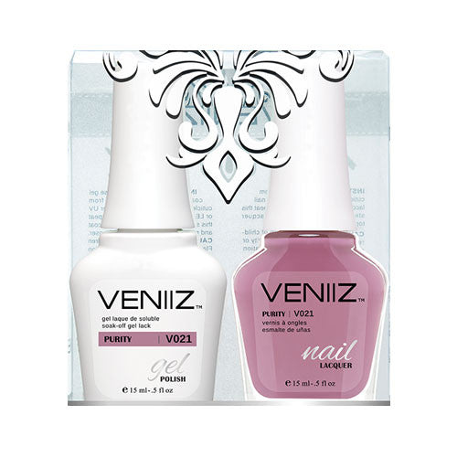 V021 - Veniiz Gel Polish + Nail Lacquer, Purity, 0.5oz