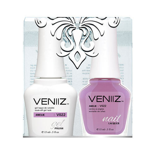 V022 - Veniiz Gel Polish + Nail Lacquer, Amelie, 0.5oz