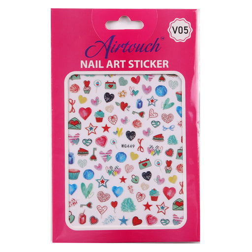Airtouch Nail Art Sticker, Valentine Collection, V05, WG449