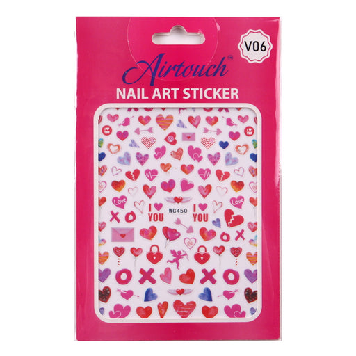 Airtouch Nail Art Sticker, Valentine Collection, V06, WG450