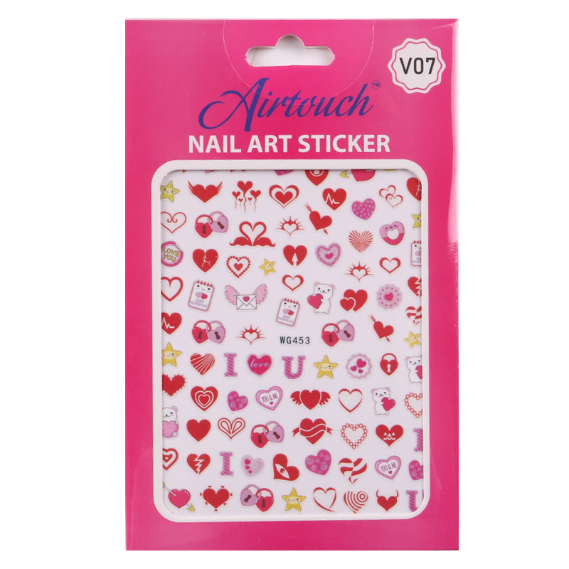 Airtouch Nail Art Sticker, Valentine Collection, V07, WG453