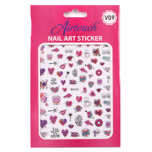 Airtouch Nail Art Sticker, Valentine Collection, V09, WG455