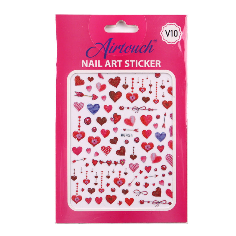 Airtouch Nail Art Sticker, Valentine Collection, V10, WG454