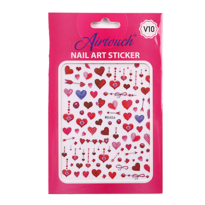 Airtouch Nail Art Sticker, Valentine Collection, V10, WG454