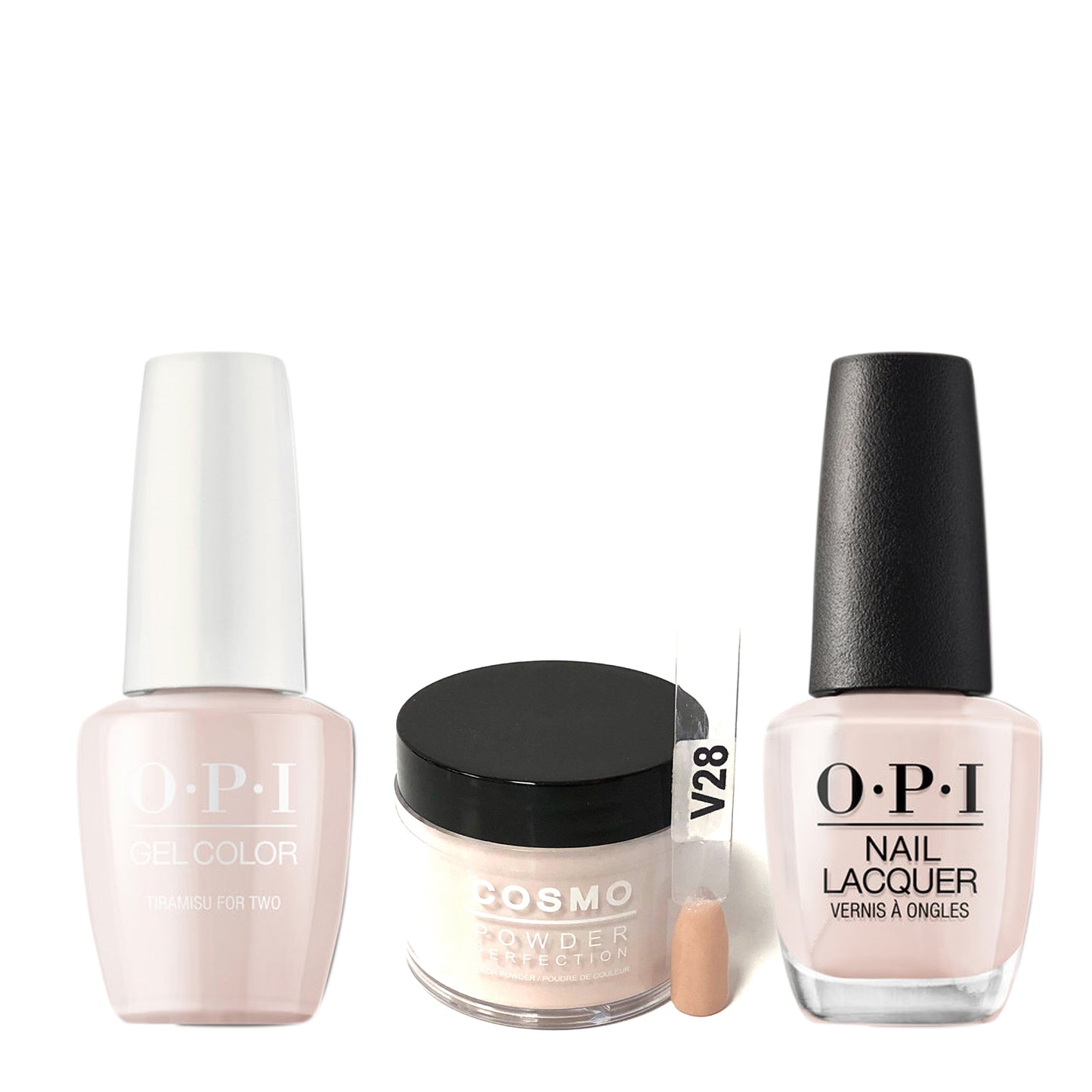 Cosmo 3in1 Dipping Powder + Gel Polish + Nail Lacquer (Matching OPI), 2oz, CV28