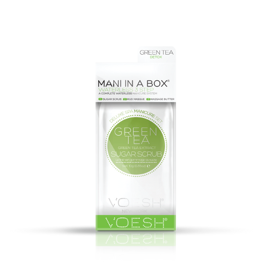 Voesh GREEN TEA Mani in a Box Waterless 3 Step, VMC127 GRT