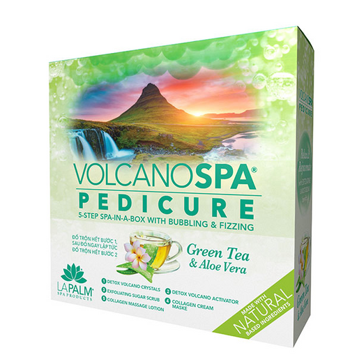 Volcano Spa Pedicure 5 Step, Green Tea & Aloe Vera OK0927VD