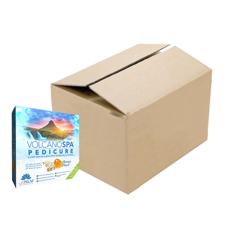 Volcano Spa Pedicure 5 Step, CASE, Honey Pearl, 36 kits/case OK0927VD