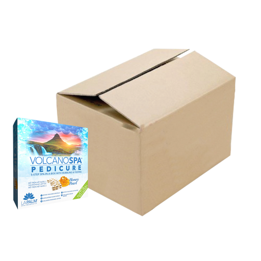 Volcano Spa Pedicure 5 Step, CASE, Honey Pearl, 36 kits/case OK0927VD