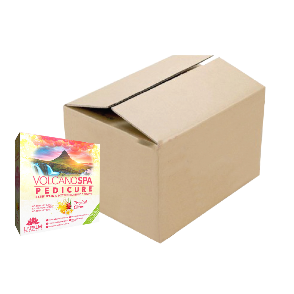Volcano Spa Pedicure 5 Step, CASE, Tropical Citrus, 36 kits/case OK0927VD