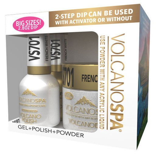 Volcano Spa 3in1 Acylic/Dipping Powder + Gel Polish + Nail Lacquer, Color List in Note, 000 OK0812VD