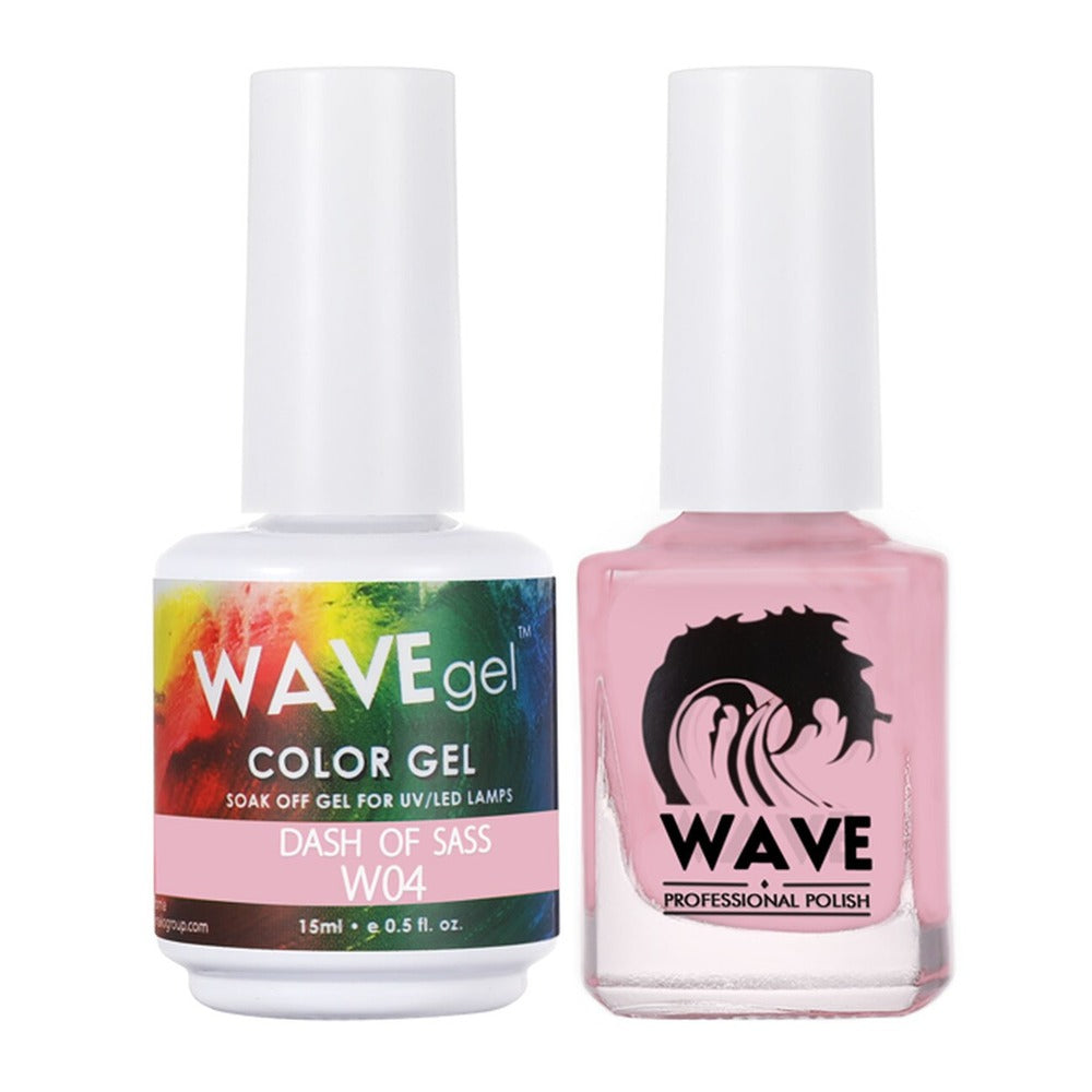 Wave Gel Nail Lacquer + Gel Polish, Simplicity Collection, 004, Dash of Sass, 0.5oz