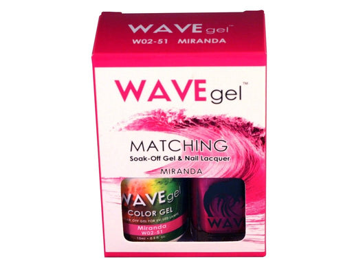 Wave Gel Nail Lacquer + Gel Polish, 051, Miranda, 0.5oz OK1129