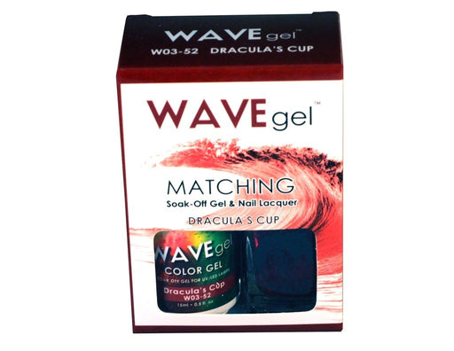 Wave Gel Nail Lacquer + Gel Polish, 052, Dracula's Cup, 0.5oz OK1129