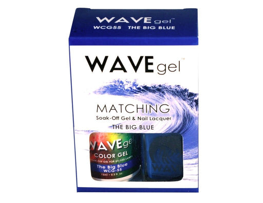 Wave Gel Nail Lacquer + Gel Polish, 055, The Big Blue, 0.5oz OK1129