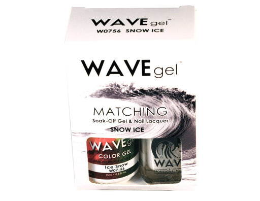 Wave Gel Nail Lacquer + Gel Polish, 056, Snow Ice, 0.5oz OK1129