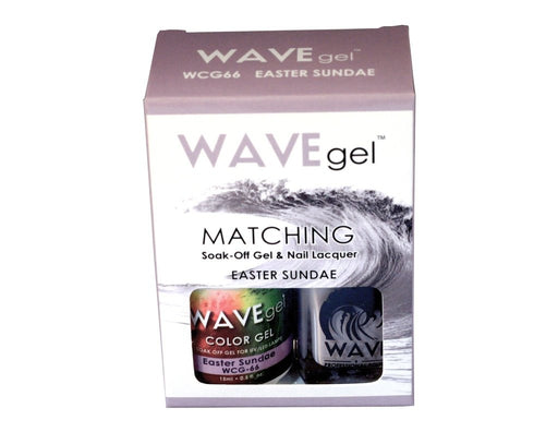 Wave Gel Nail Lacquer + Gel Polish, 066, Easter Sundae, 0.5oz OK1129