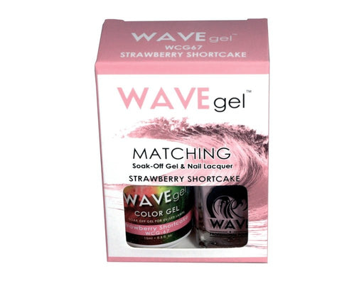 Wave Gel Nail Lacquer + Gel Polish, 067, Strawberry Short Cake, 0.5oz OK1129