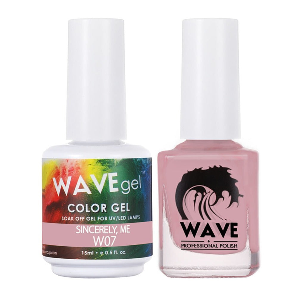 Wave Gel Nail Lacquer + Gel Polish, Simplicity Collection, 007, Sincerely, Me, 0.5oz