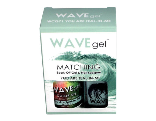 Wave Gel Nail Lacquer + Gel Polish, 071, You Are Teal N'Me, 0.5oz OK1129