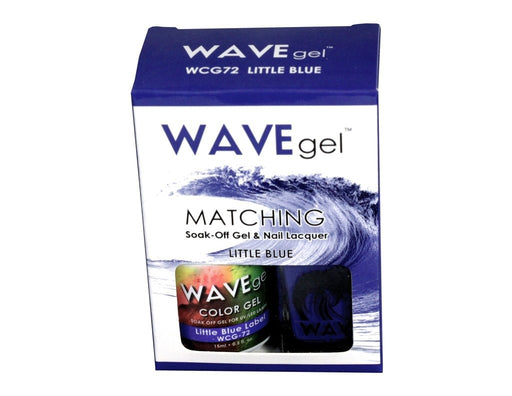 Wave Gel Nail Lacquer + Gel Polish, 072, Little Blue, 0.5oz OK1129
